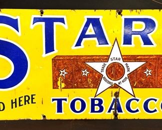 Star Tobacco Advertising Sign