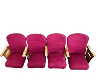 Art Deco (4) Seat Row Theater Seats