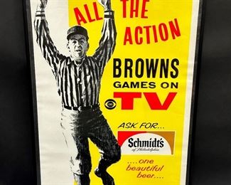 Schmidt's Beer Brown's Advertising Poster