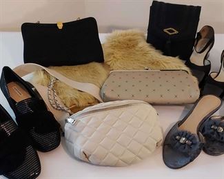  02 Ladies Evening Handbags and Shoes Including Vera Wang