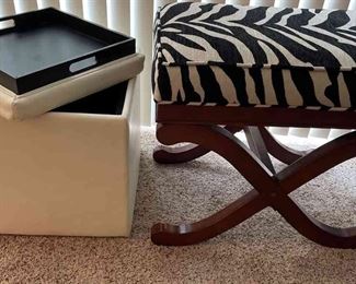 Black And White Stools