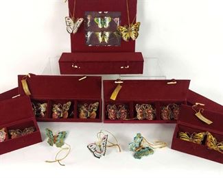 Cloisonne Butterfly Ornaments