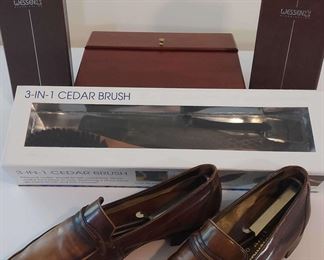 Mens Bally Loafers and Wessen Brushes