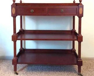 Sheridan Style Serving Cart With Removable Tray