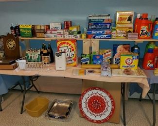 Laundry detergent,  soap, wax paper, and more 