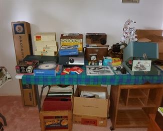 Vinyl records,  camera and projector items