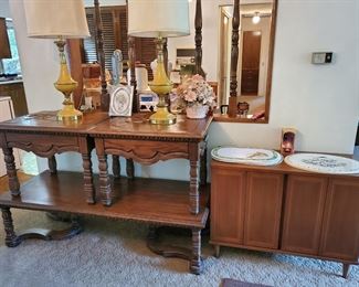 Coffee table and 2 end tables