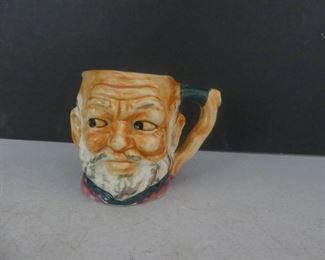 Vintage MCM Toby Style "Old Man" Pitcher/Creamer