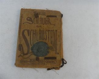 Antique c. 1882 "Schläu, Schläur, am Schläusten" by C.M. Seypell - Published by Felix Bagel