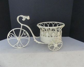 Vintage Metal Tricycle Plant Stand