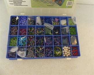The Bead Tray Organizer Full of Beads - Various Colors