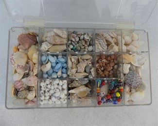Organizer Full of Beads - Mostly Shells