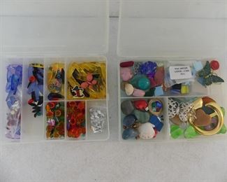 2 Organizers Full of Beads - Various Colors