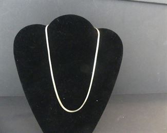 ITAOR Italy 925 Sterling Silver 4mm Herringbone Chain - 19" 6.7g