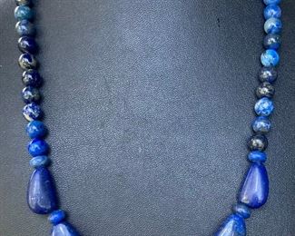 DTR Jay King Sterling Silver And Blue Lapis Stone 18" Necklace