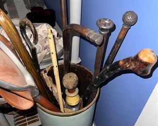 Grouping of antique canes