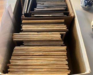 Lot of early glass slides