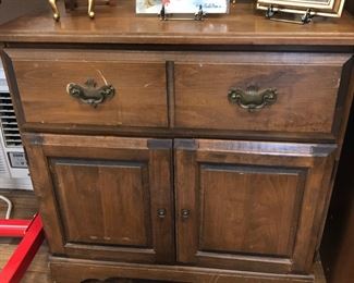 Wooden Dresser. Paintings not included. 