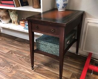 Vintage wooden end table. 