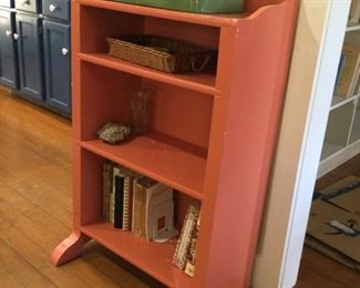 Vintage book shelf.  
