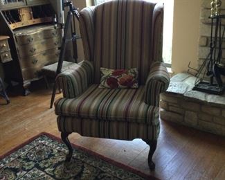 Two wingback chairs.  Sold as a set or separately.