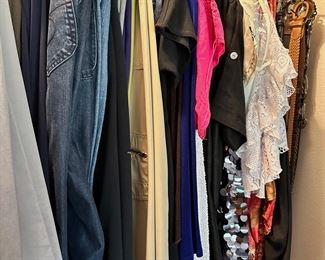 Women's Clothing. Lots of Chico's Brand, Coldwater Creek, some vintage. Sizes range from Chicos (1-3) and other brands S-L. 