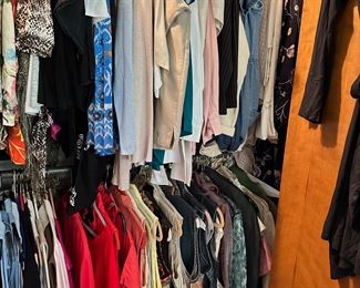Women's Clothing. Lots of Chico's Brand, Coldwater Creek, some vintage. Sizes range from Chicos (1-3) and other brands S-L. 