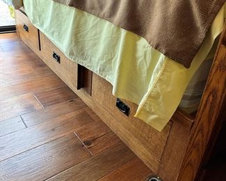 Full sized bed with storage