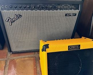 Fender and Crate Amps
