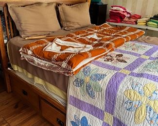 Full sized bed with storage