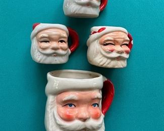 Vintage Santa mugs, made in Japan