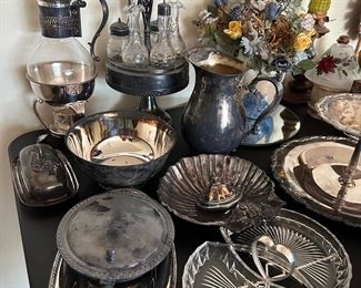 Several Silver-plate pieces