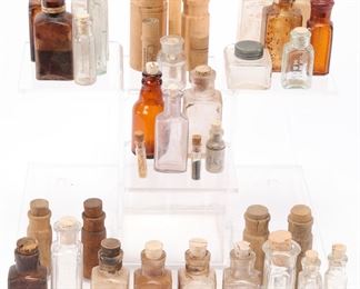 Vintage & Antique Apothecary Bottles Group