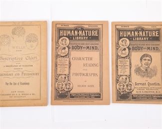 Victorian Quack Doctor Booklets: Phrenology, Facial characteristics and Handwriting Analysis