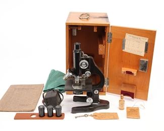 Antique German Leitz Wetzler Microscope