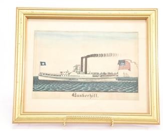 BunkerHill Steamboat Print