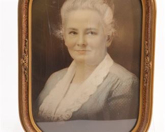 Edwardian Photo in Bubble Glass Frame