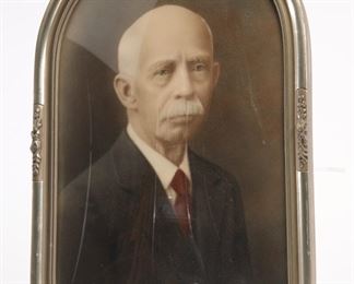 Edwardian Photo in Bubble Glass Frame