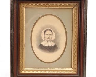 Cabinet Card Photo in Victorian Frame