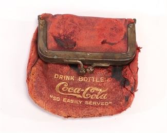 Victorian Coca-Cola coin purse