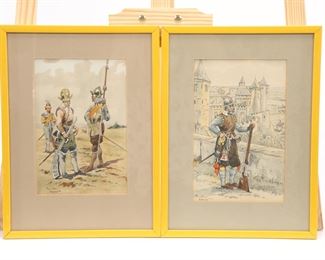 LeRoux Gouache Paintings