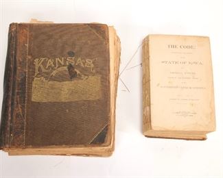 Antique Kansa and Iowa Books