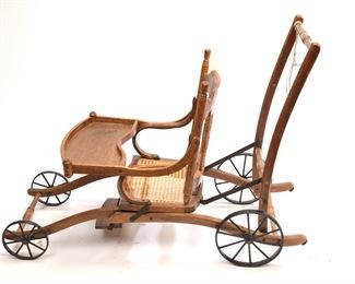 Victorian High Chair that Converts to a stroller/ pram