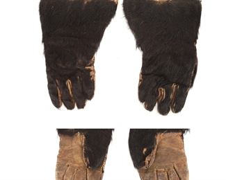 Antique Bear Hide Gloves