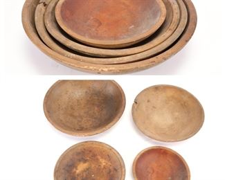 Primitive Wooden Nesting Bowls