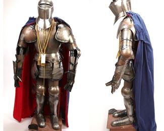 6 Foot Tall Metal Suit of Armor