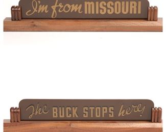 Harry Truman Desk Plaque