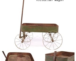 Victorian Wagon with large wheels