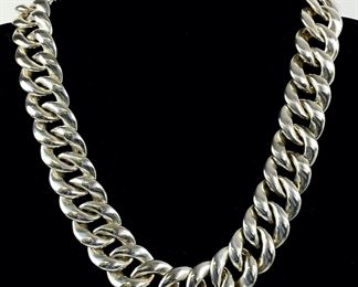 David Yurman Sterling Silver Cuban Link 16� Necklace Chain 139 Grams
