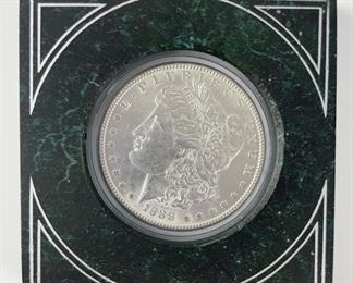 1888 U.S. Morgan 90% Silver Dollar Coin

